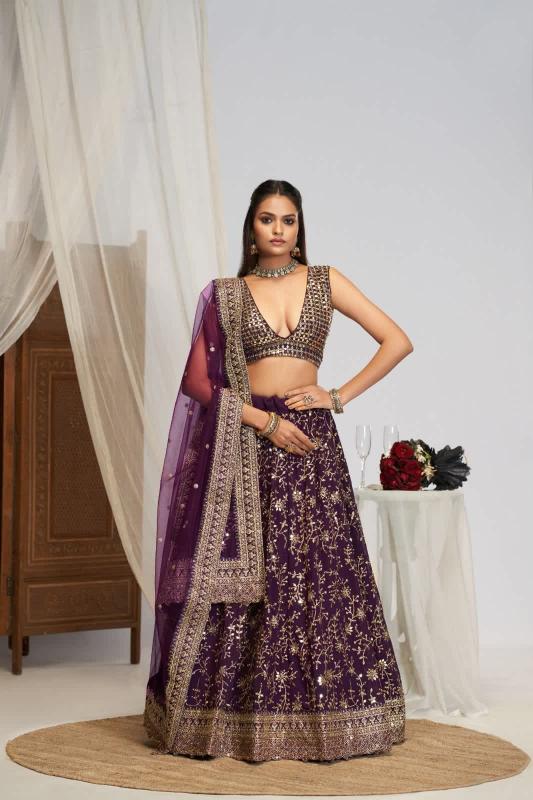 Purple Budget lehenga choli